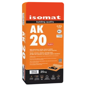 Isomat AK-20 – Eластично лепило за плочки и гранитогрес